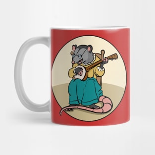 Funny Possum Playing Banjo Mug